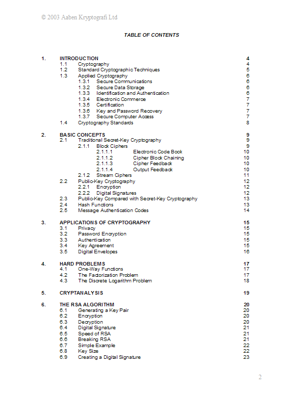 An Introduction to Cryptography